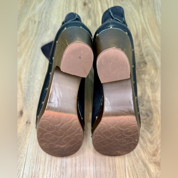 UGG Amoret Black Shearling Clog Booties Size 7 LNC - Picture 6 of 9